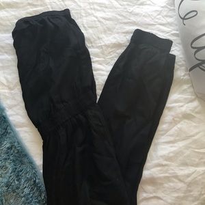 Strapless black jumpsuit